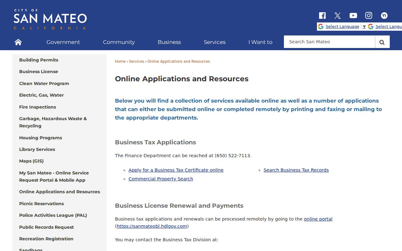 San Mateo residents directory city online records resources