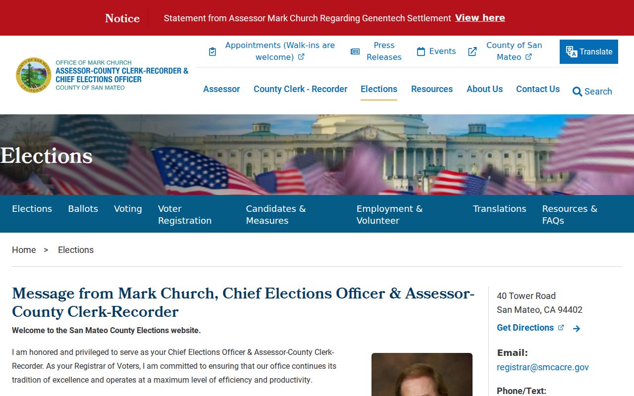 San Mateo residents directory county elections lookup
