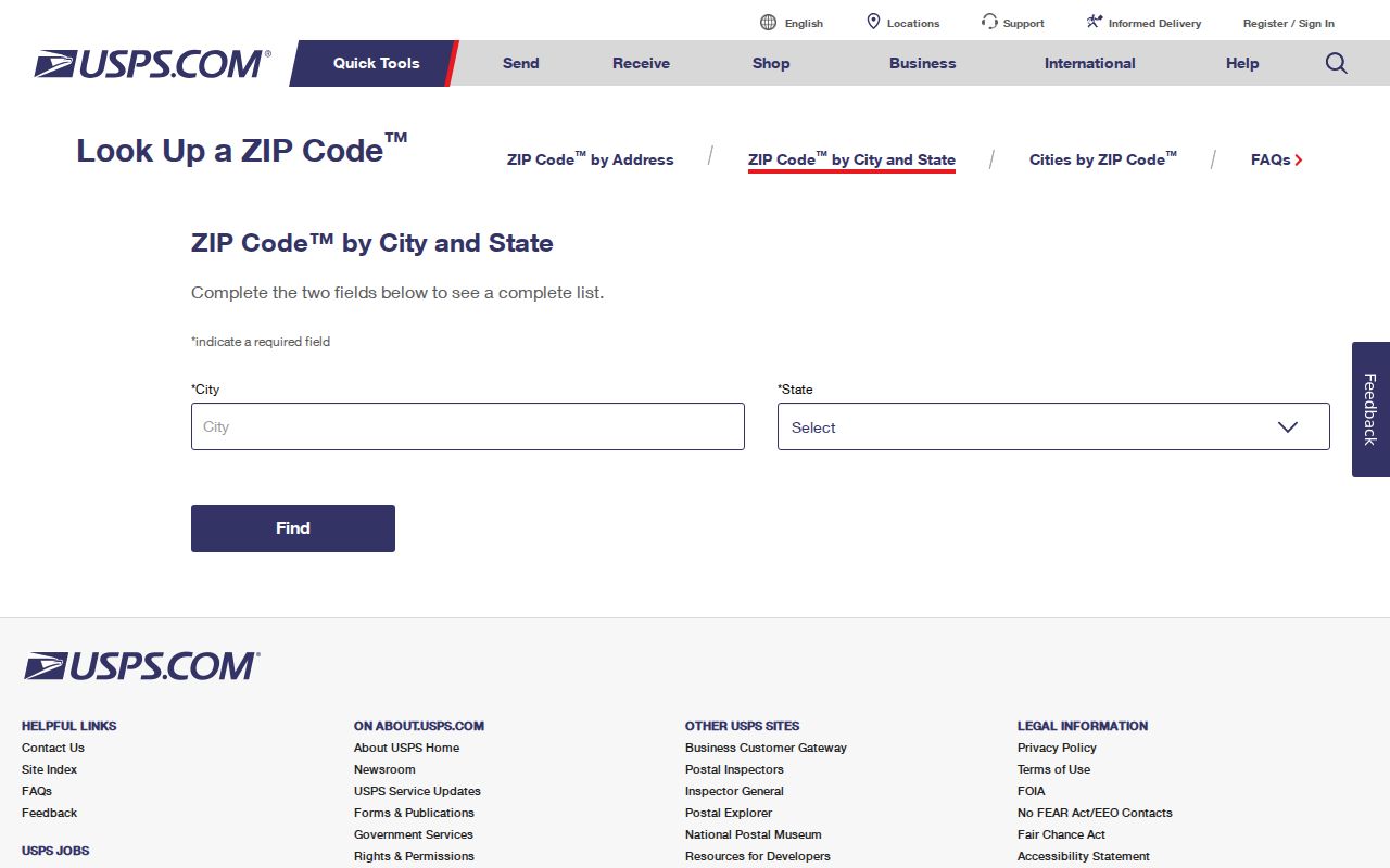San Mateo ZIP code directory USPS city and state lookup